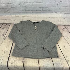 Miki Miette Basics Gray Long Sleeve Shirt